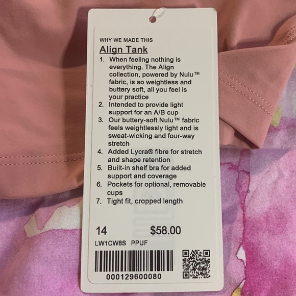 Lululemon Align Tank NWT - Picture 6 of 6